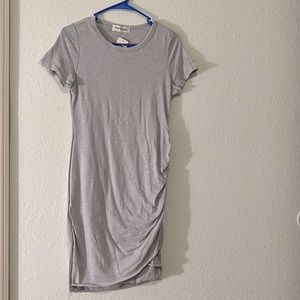 Boutique T-shirt dress with adorable side rouching